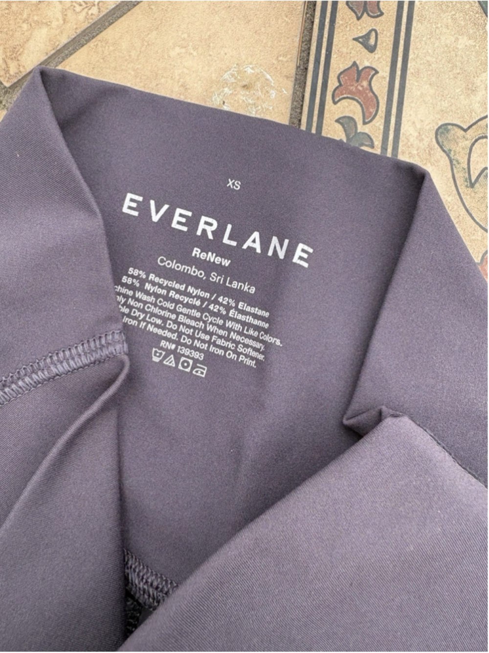 Everlane ReNew Leggings XS Gray High Rise Stretch Athleisure Activewear - Picture 2 of 3